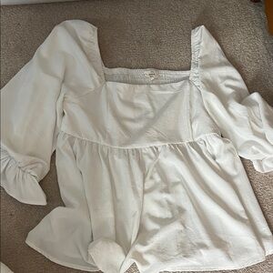 Entro Ivory Textured Blouse